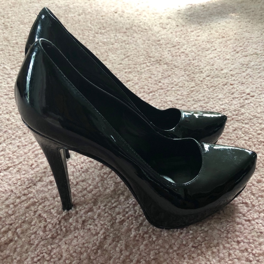 5-Inch Women’s Size 8 Patent Black Pumps/Heels - ALDO (RUN SMALL)